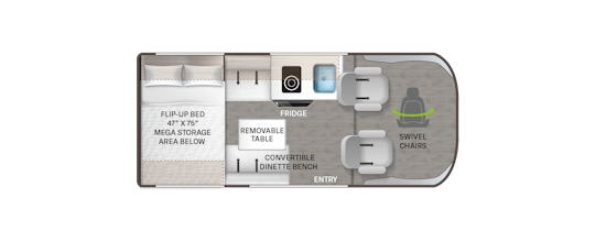 17D Freedom Elite Van Floor Plan