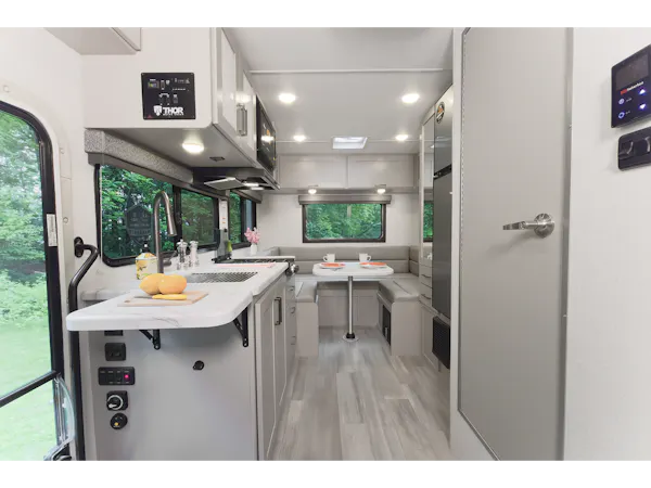 2026 Coleman 19EZ Blue Mist Coastline Grey Front to Back