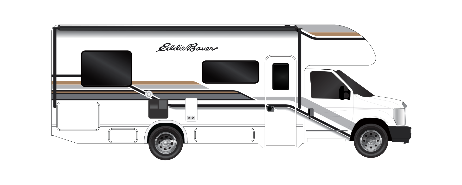 Eddie Bauer Script Logo Standard Graphics Class C Profile