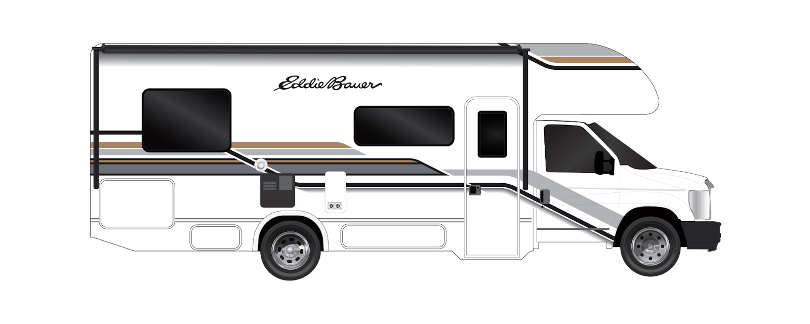 Eddie Bauer Script Logo Standard Graphics Class C Profile