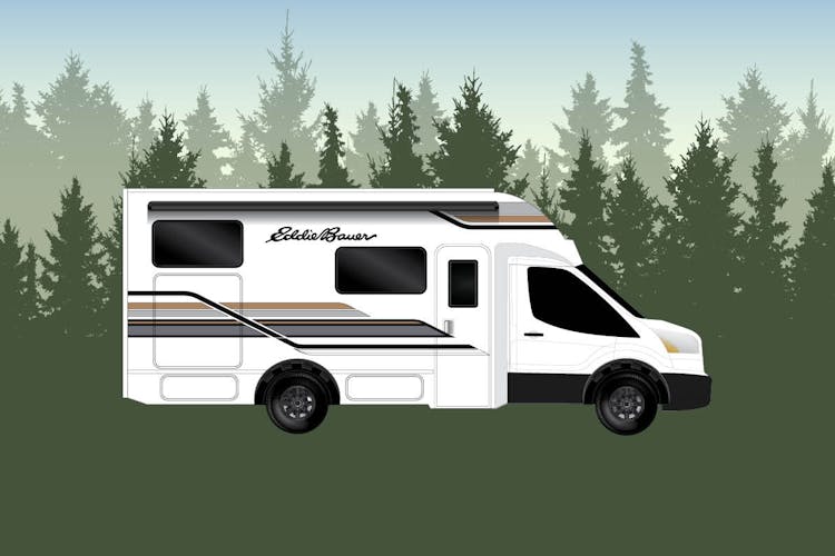 Eddie Bauer Transit Script Logo Banner