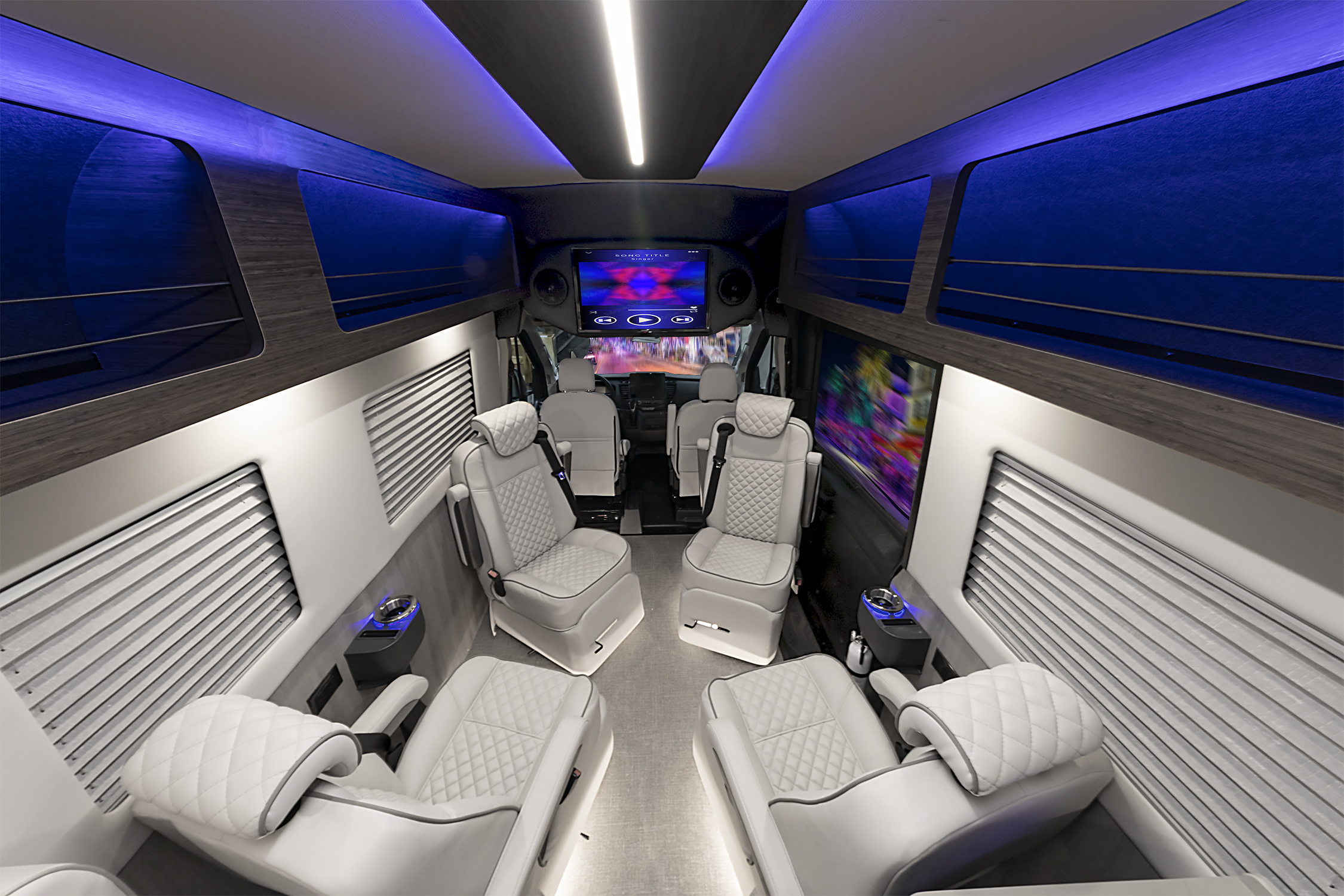 2026 Freedom Explorer PX10 Starlight Gray Seating Cabin