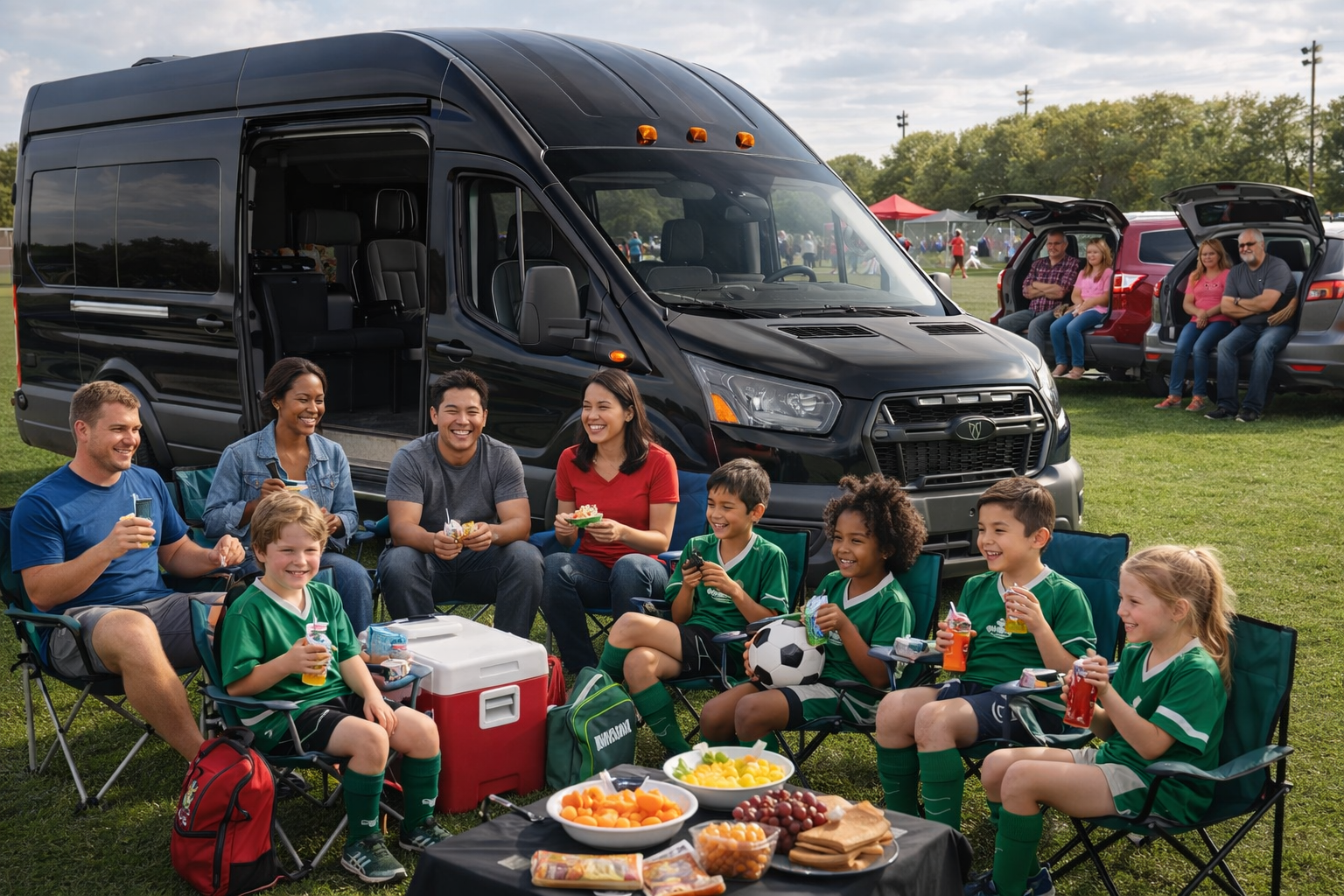 Soccer tournament snack break cheers