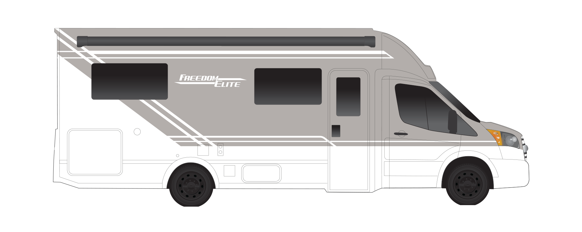 Standard Partial Paint for 24KE Transit Chassis