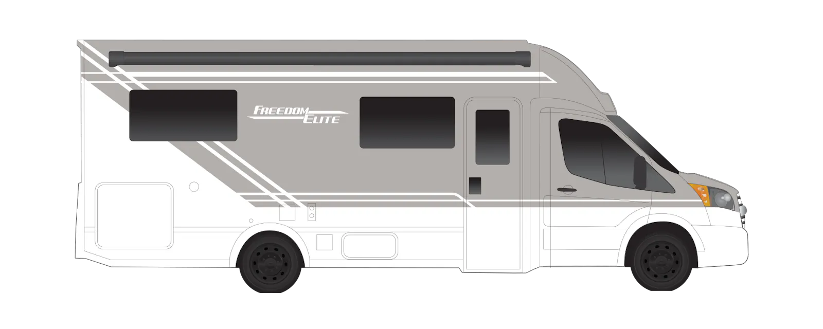 Standard Partial Paint for 24KE Transit Chassis