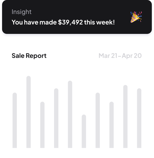 sales report screenshot