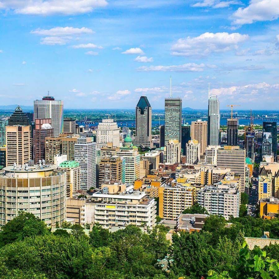 panoramic photo of montreal