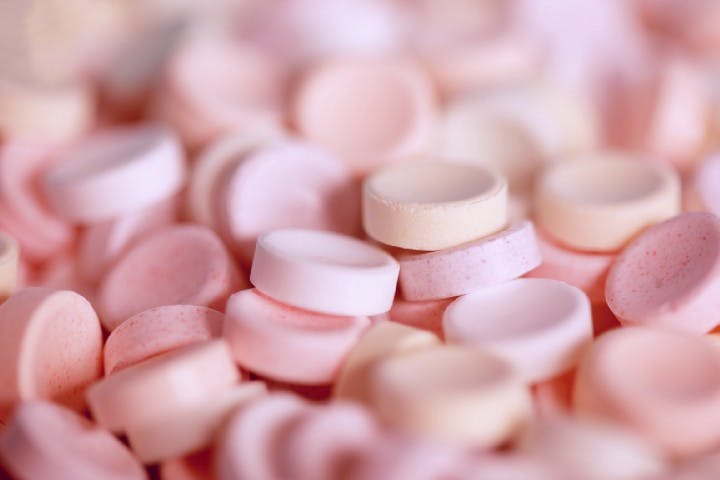 pink pastel candy