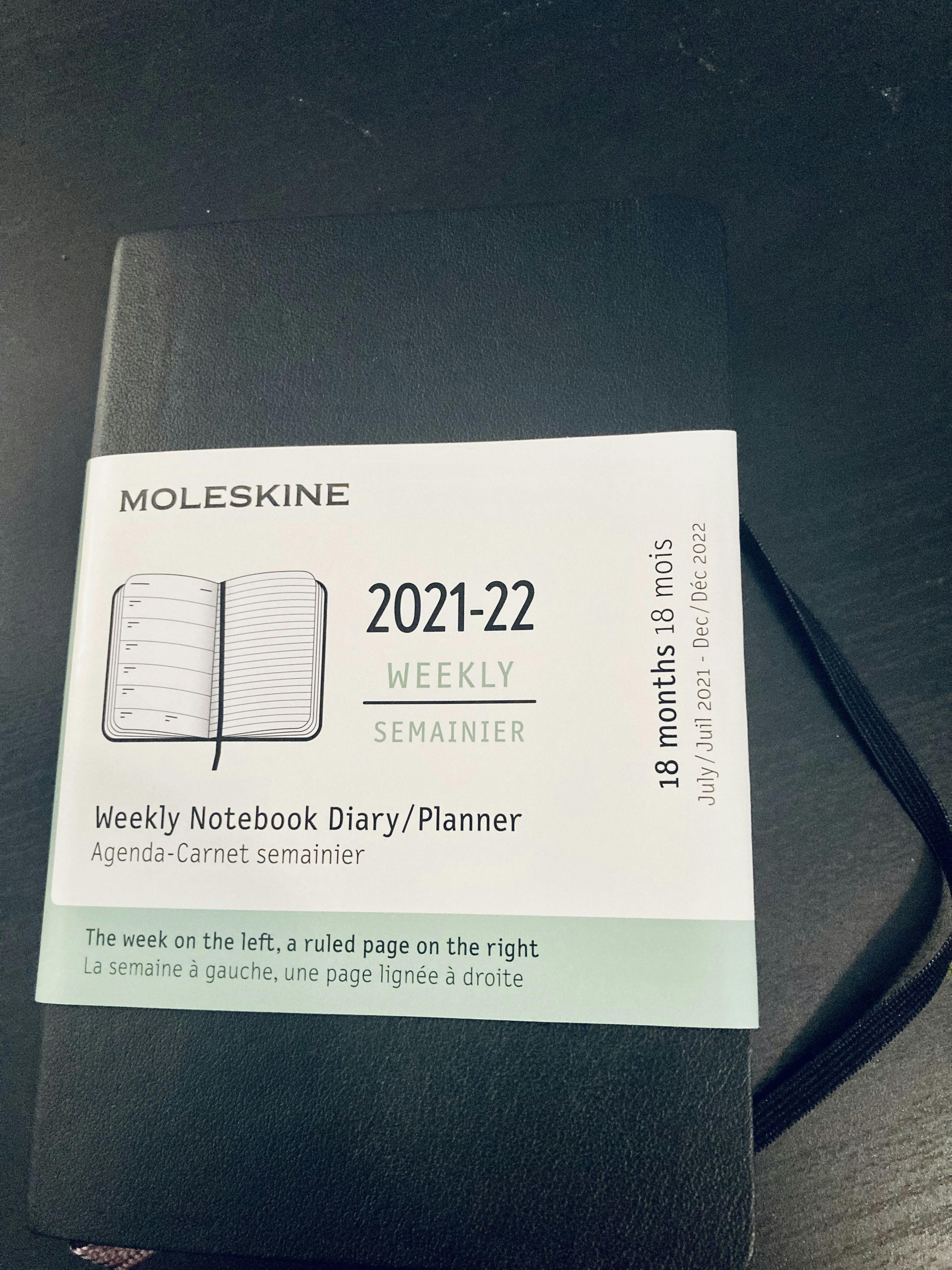 Agenda semainier Vertical Moleskine Smart Diary Planner PRO