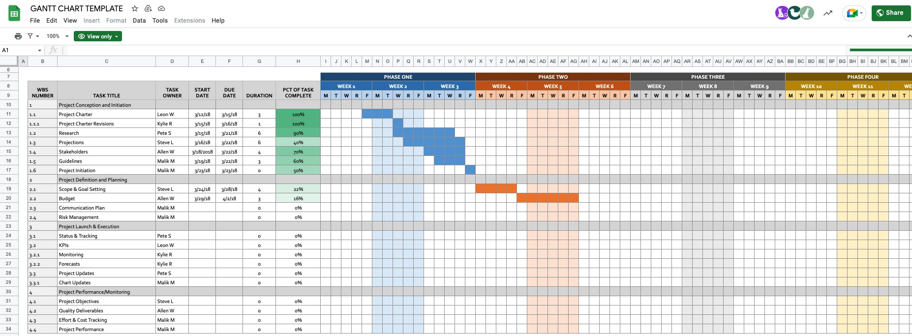 10 Best Gantt Chart Templates For 2023 (ClickUp, Excel,, 59% OFF