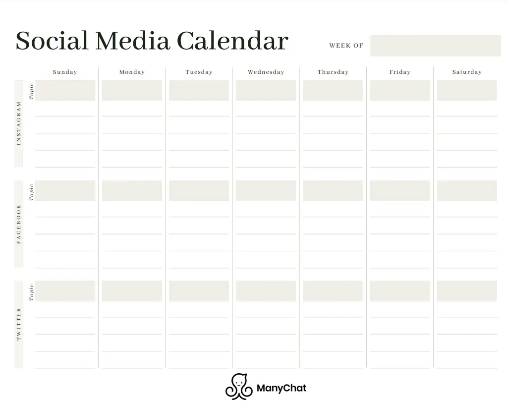 10 Best Free Content Calendar Templates for 2023 | Friday.app