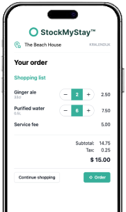Screenshot of checkout