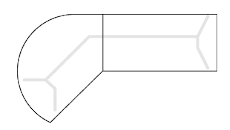 Produkte-Tische-Konferenztisch- fallon-Tischplattenformate- Tischkombination Segmenttisch links