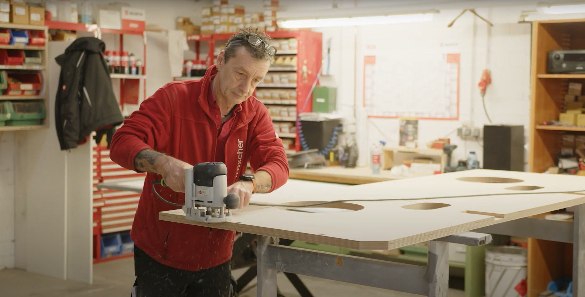 Produktion- Holz schleifen- Materialien 