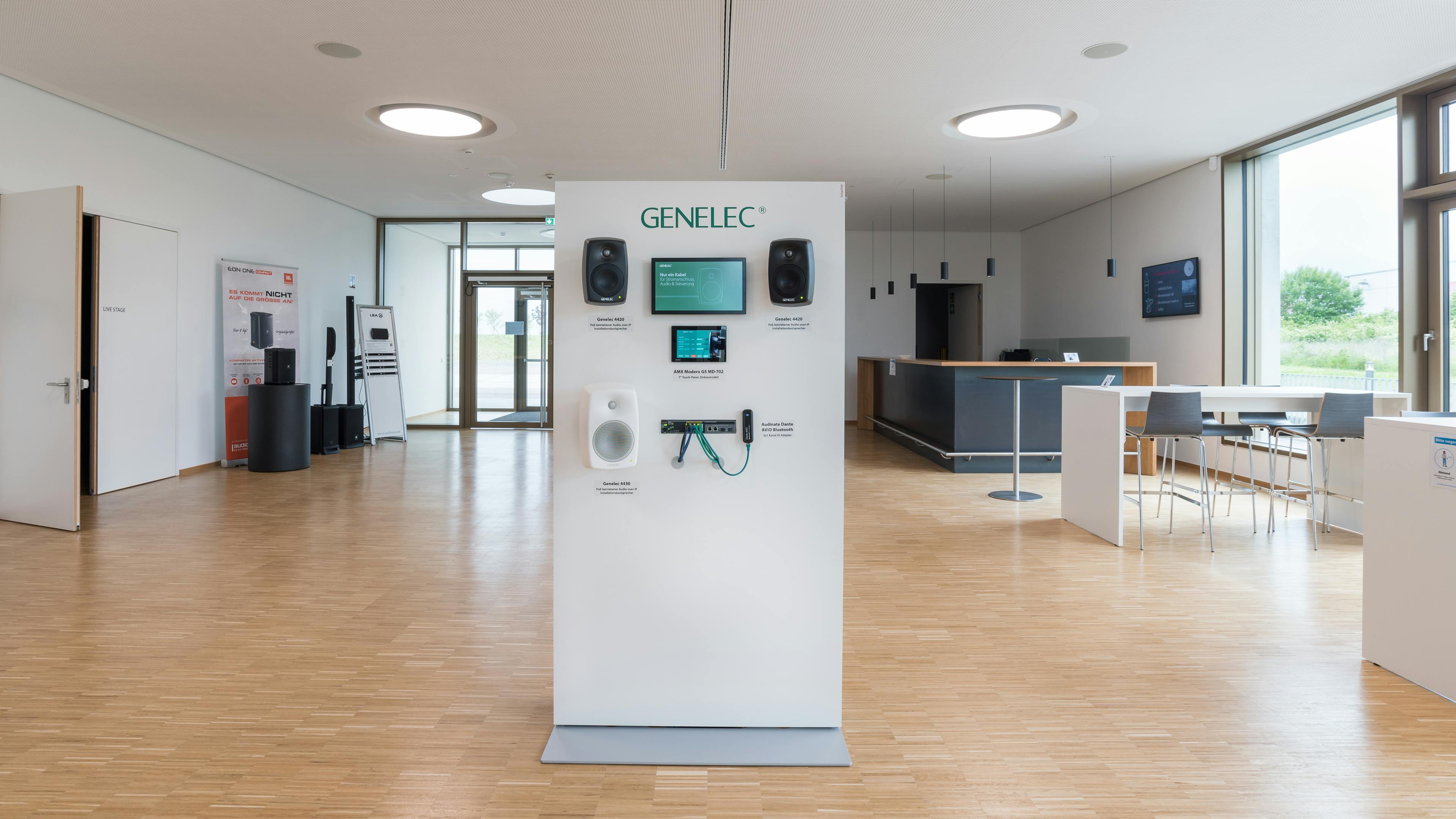 audio pro Heilbronn | MICO-Slim Präsentationsstele