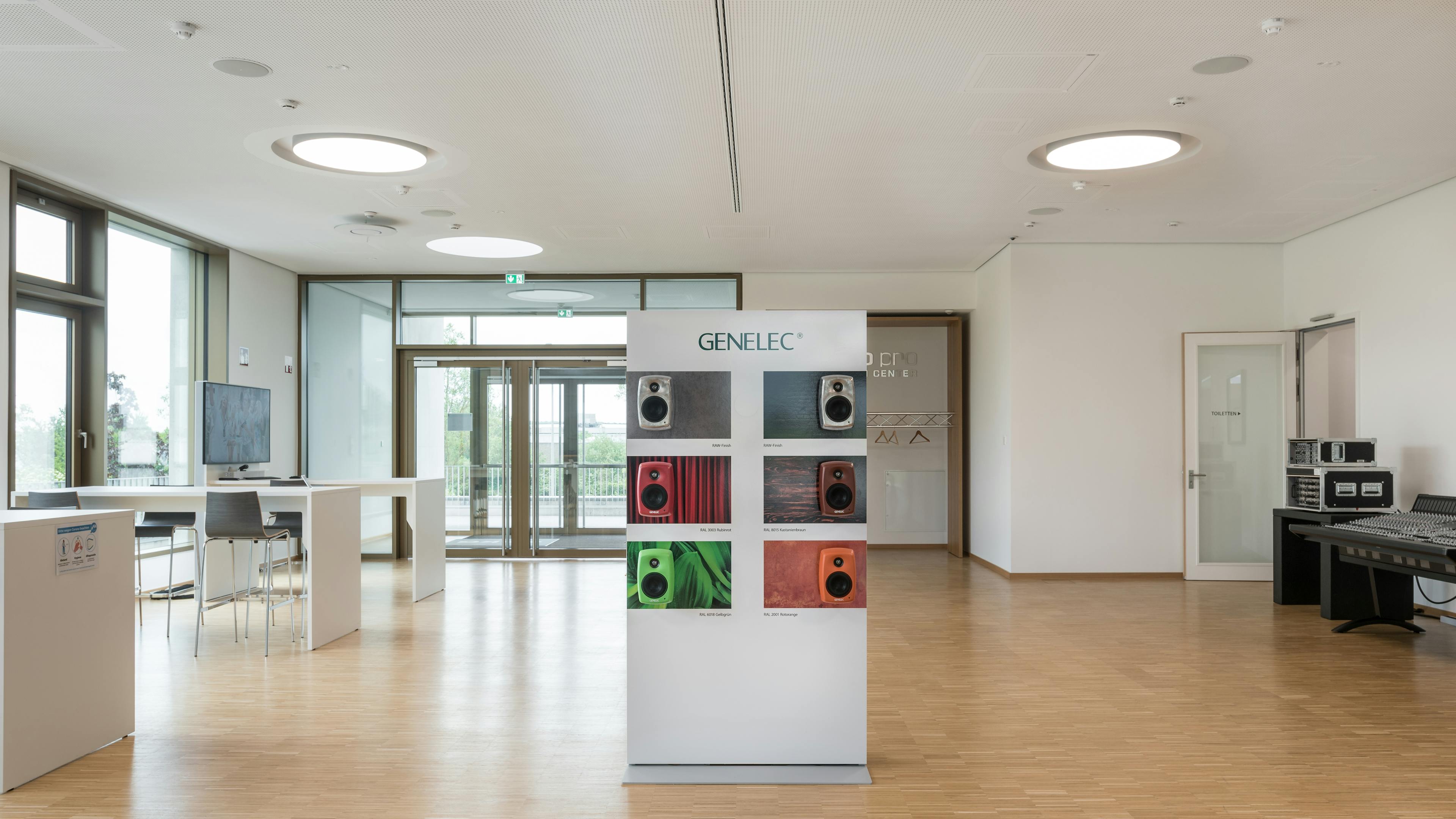 audio pro Heilbronn | MICO-Slim Präsentationsstele Digitaldruck