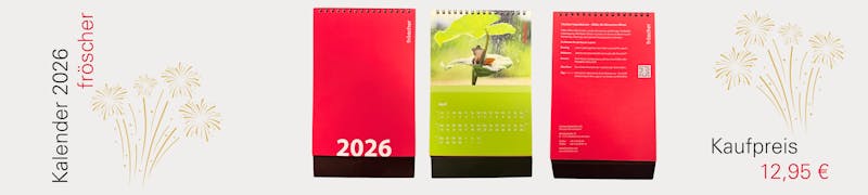 fröscher Kalender 2026 Banner