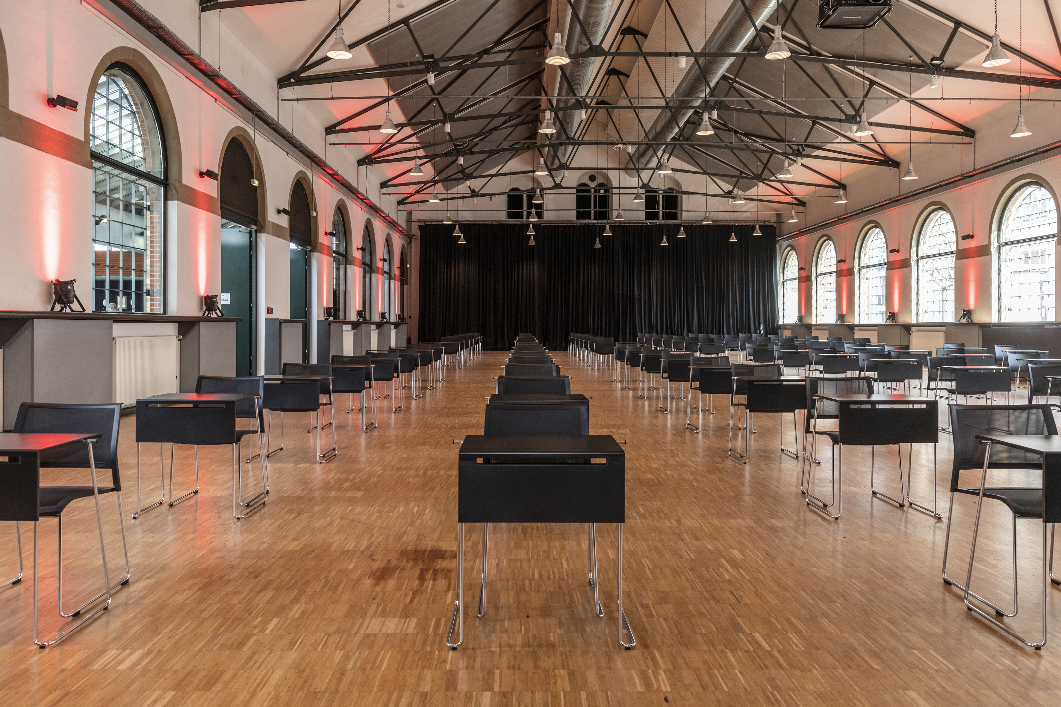 References-Picture gallery-Riding house Ludwigsburg-klif Stacking table-klif Stacking chair-PSE Lectern