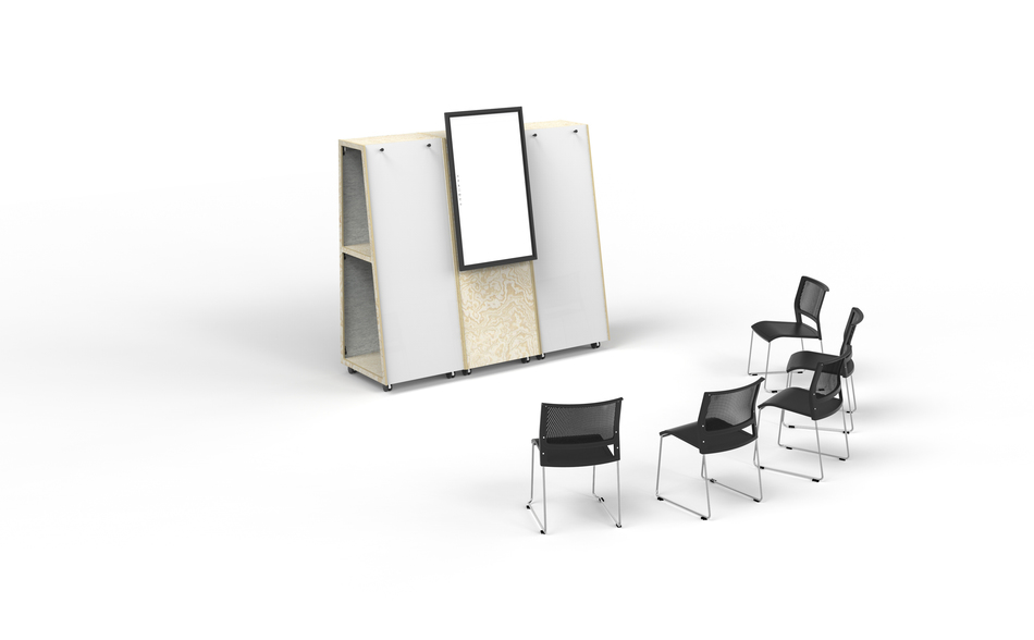 Produkte- Medienmöbel- Flipchart- A Frame Flip- klif Stapelstuhl 