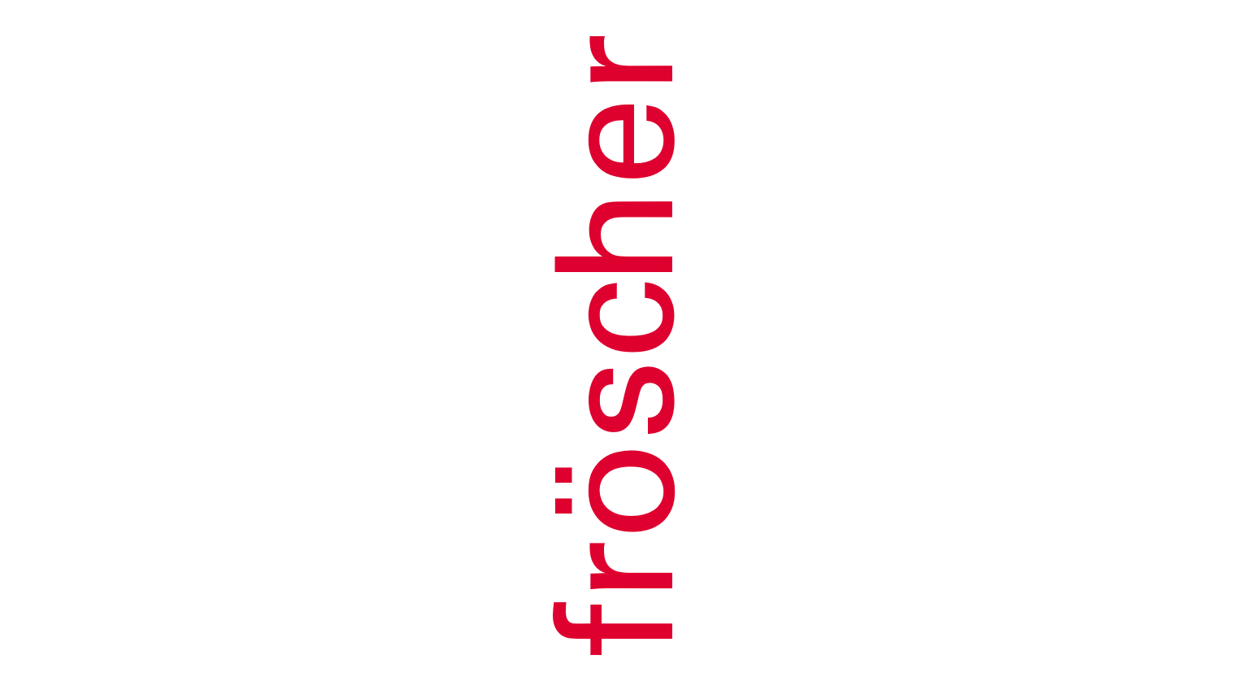 fröscher Logo mit weißem Hintergrund quadrat horizontal