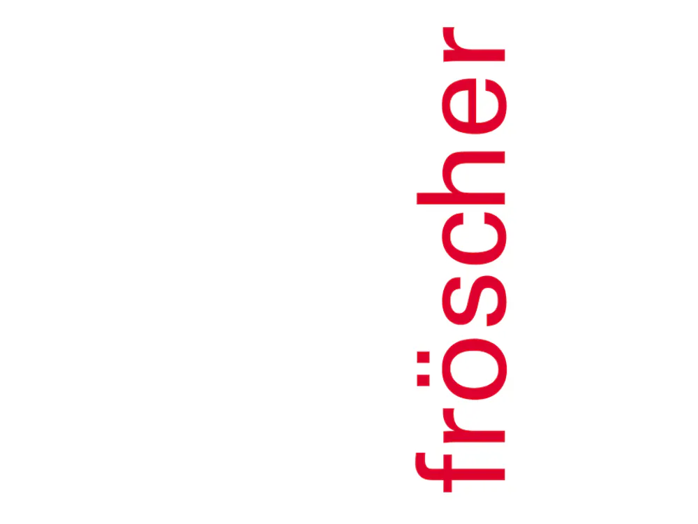 fröscher Logo mit weißem Hintergrund quadrat horizontal