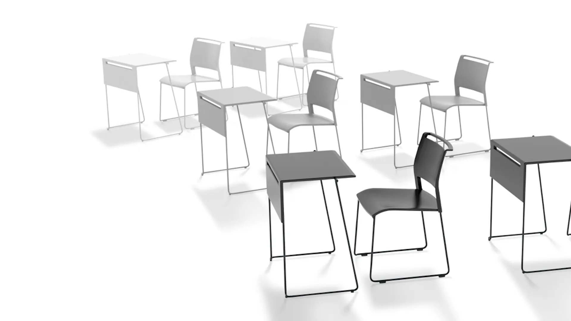 Produits-Tables-Table empilable-klif Table empilable-klif Chaise empilable