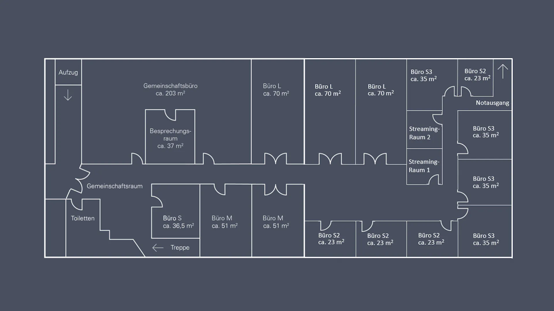 co-working space Bottwartal-Grundriss