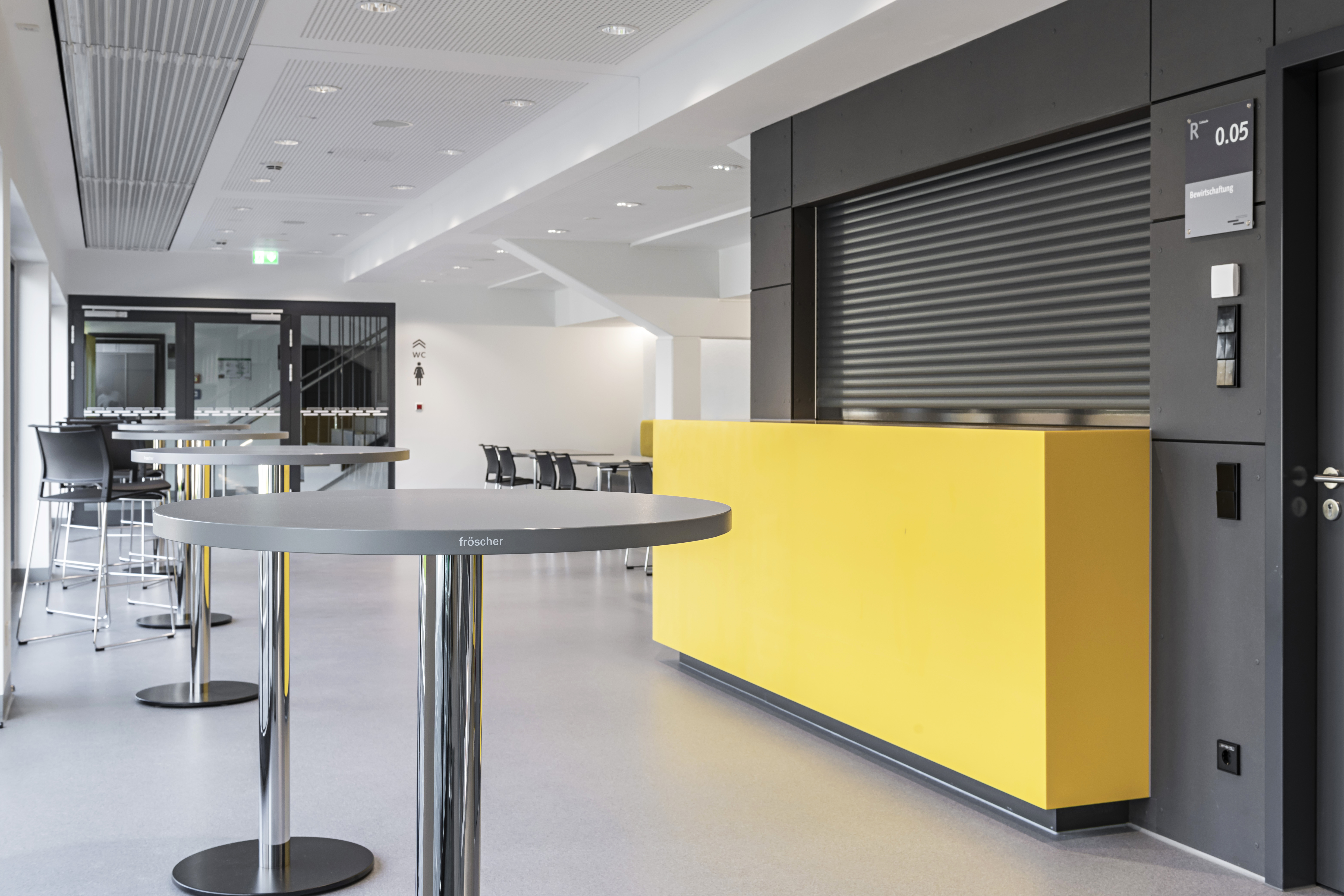 References-Riedhalle Steinheim an der Murr-klif Stacking chair-klif Bar stool-easy flex Stacking table-locco High table