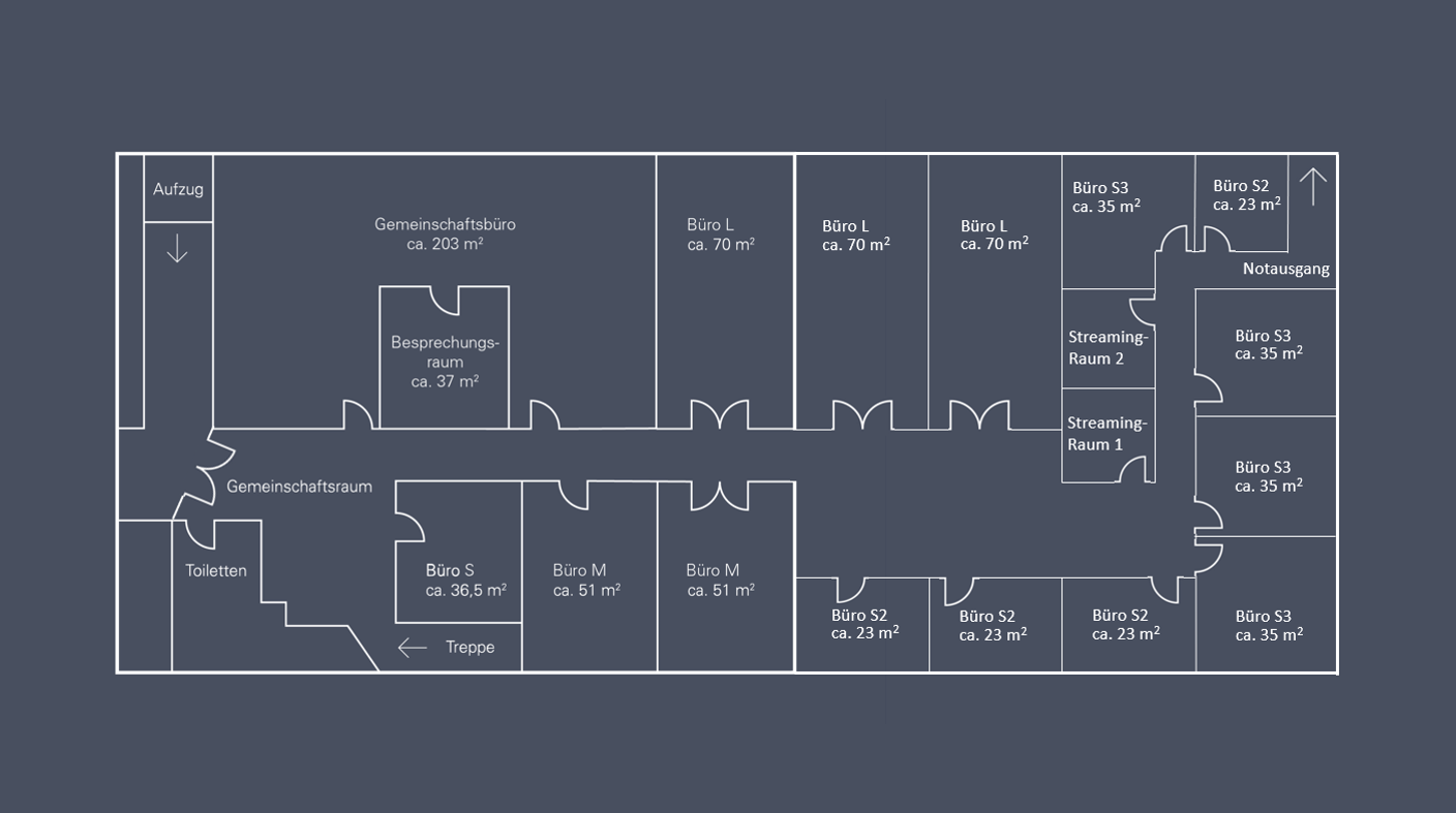 co-working space Bottwartal-Grundriss