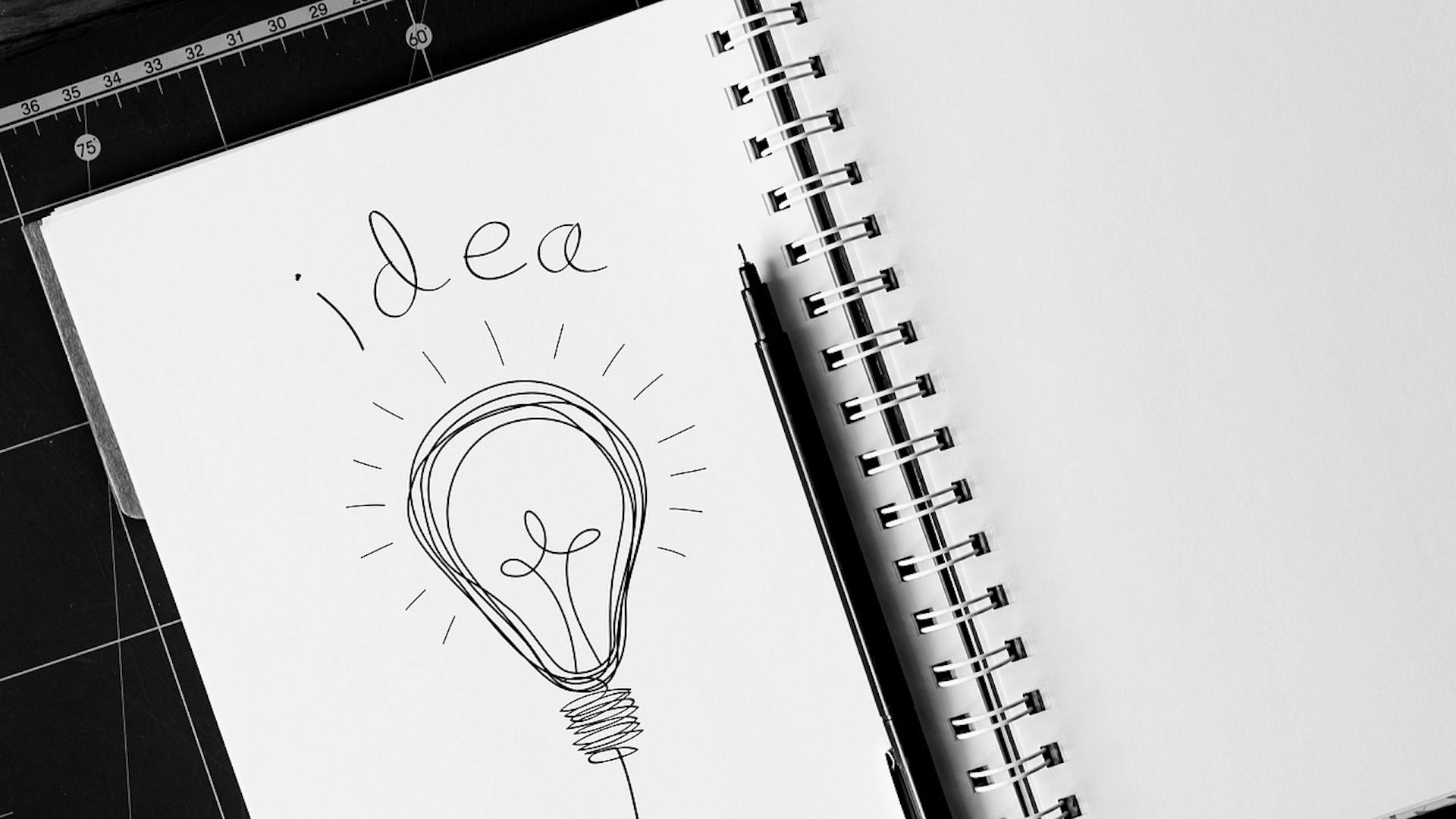 Idee-Glühbirne-Leitbild