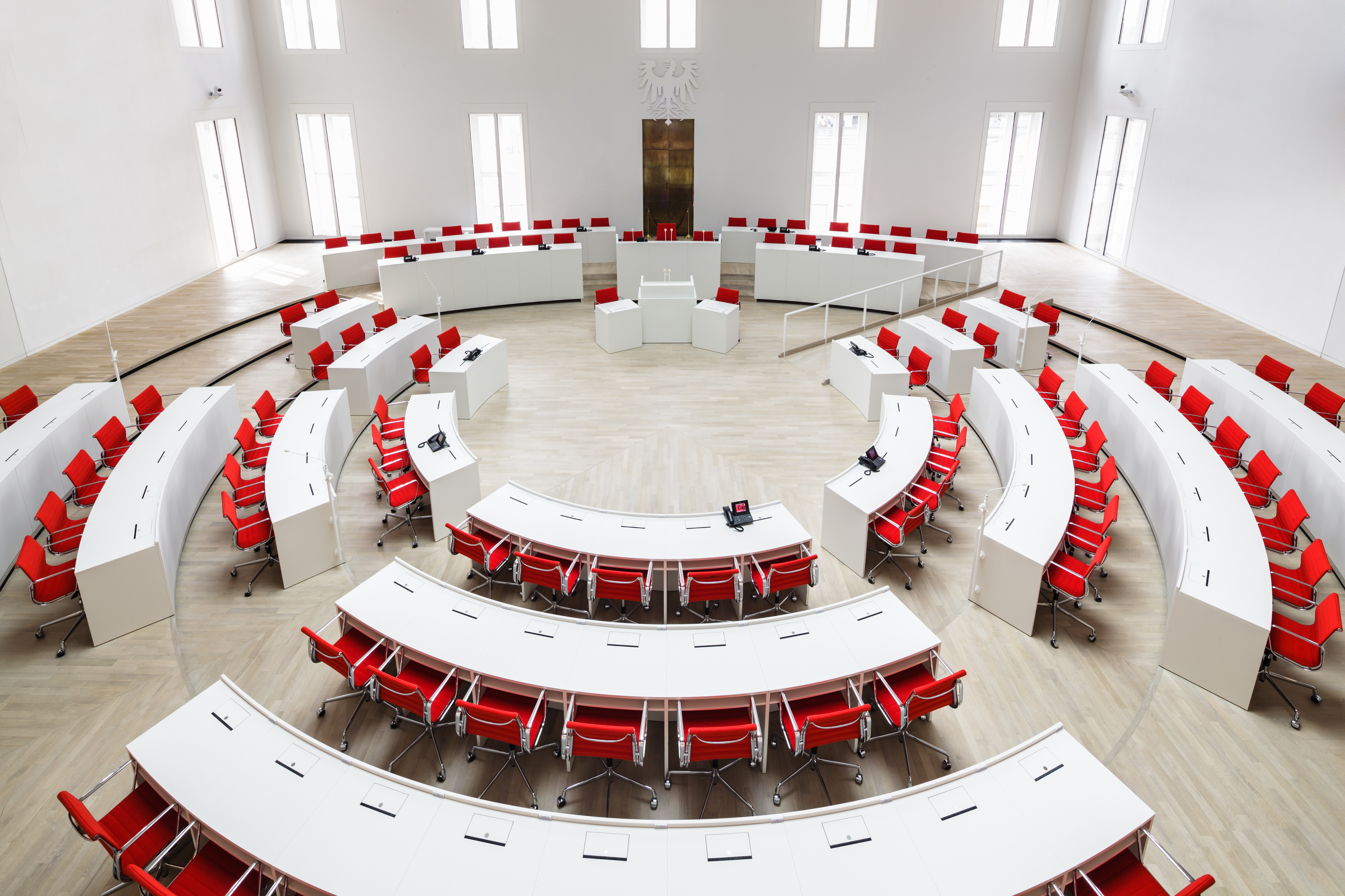 Parlement du Land de Brandebourg, Potsdam | Solution spéciale | Conception : Peter Kulka Architektur