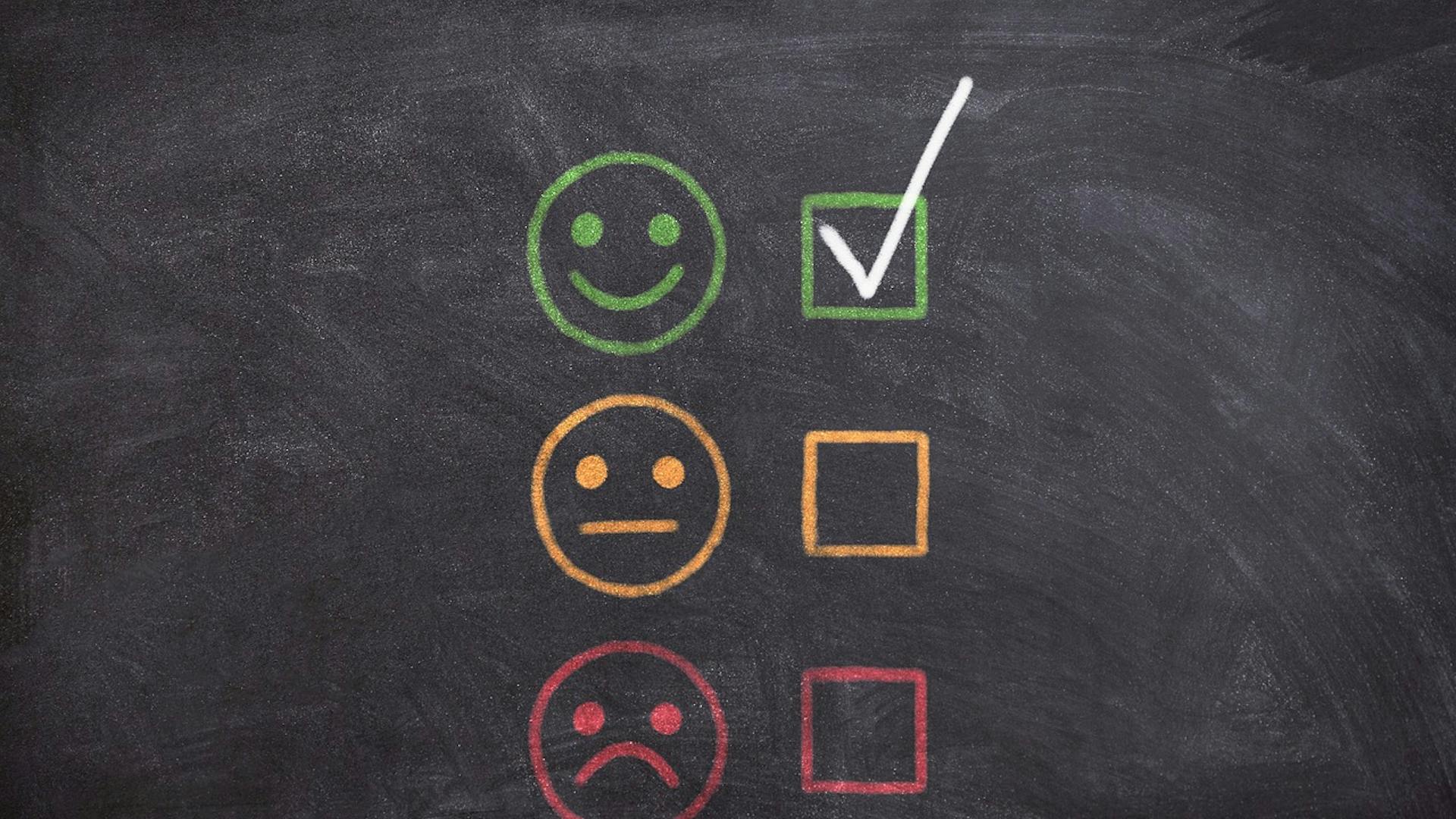 Smiley Ampel Board Bild-Leitbild