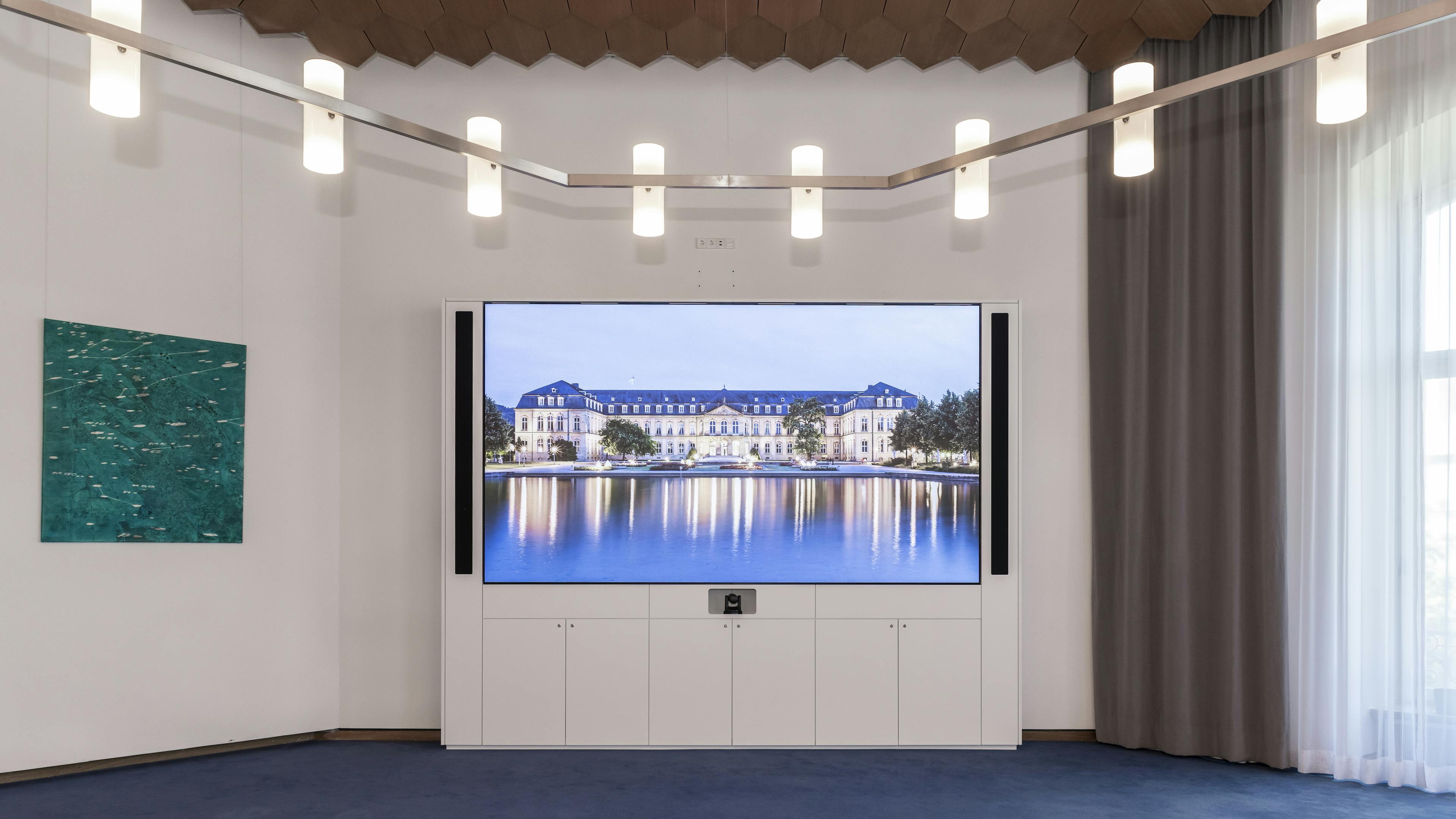 Références_Galerie d'images_Ministère_des_Finances_Stuttgart_Mur_Médias_LED