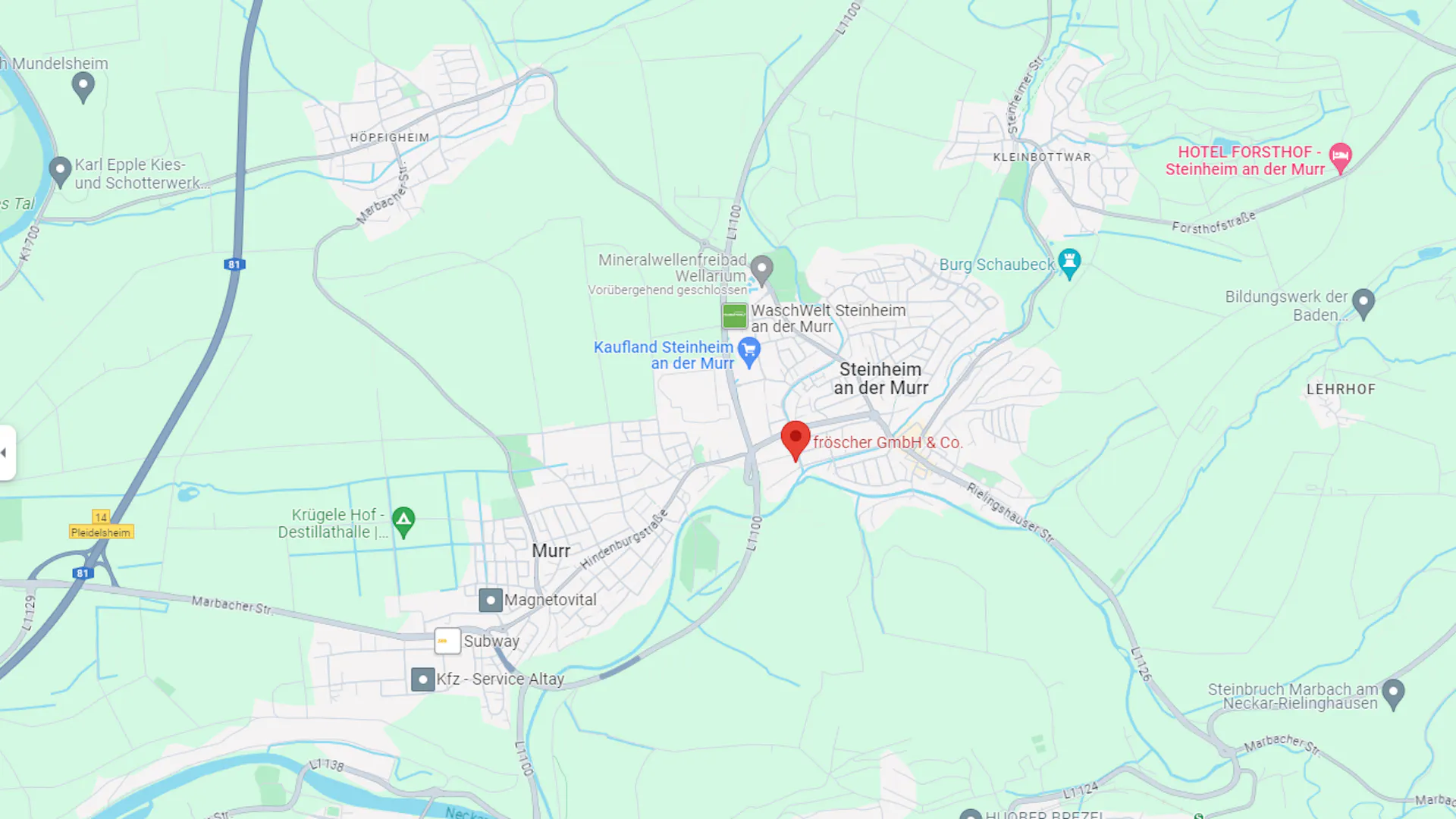 Maps-fröscher-Standort