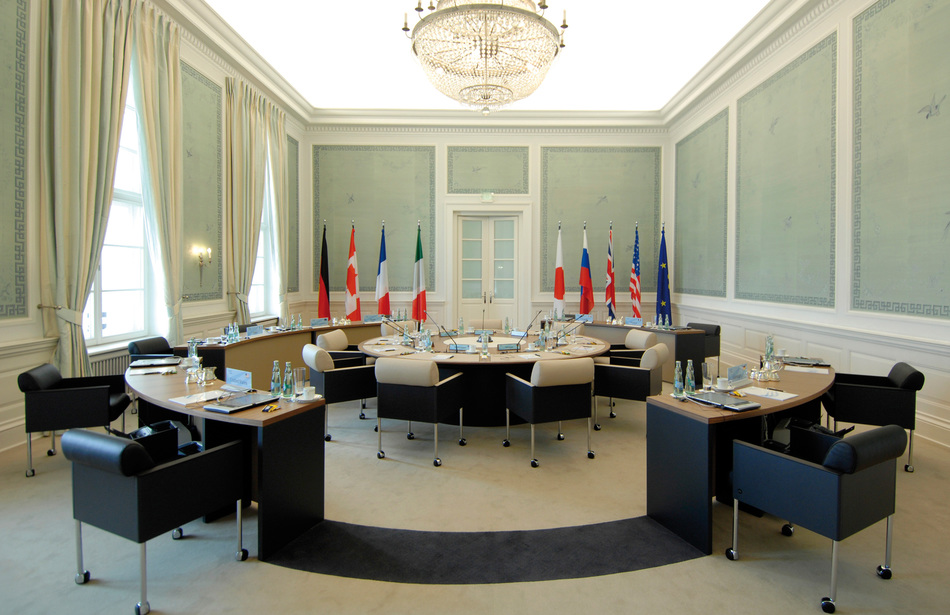 Sommet du G8, Heiligendamm | Table de conférence : solution spéciale