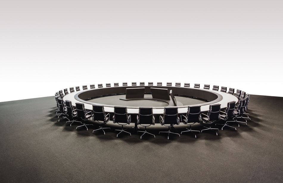 References- Boardroom of a DAX 100 company - customised conference system solution