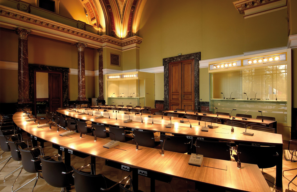 References- Commission de la Navigation- Strassbourg- cetera conference table