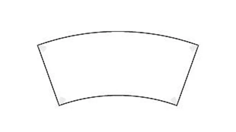 Produkte-Tische-Konferenztische- cetera- Format Kreissegment- Länge 220cm- Plattentiefe 90cm