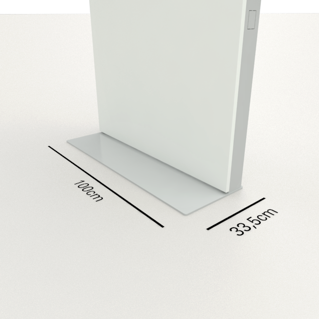 Produkte- Medienmöbel- Medienstelen-MICO-Slim-Bodenplatte 