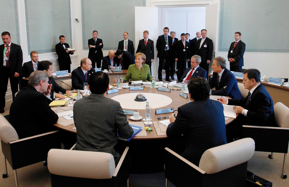 G8 Gipfel, Heiligendamm | Konferenztisch: Sonderlösung