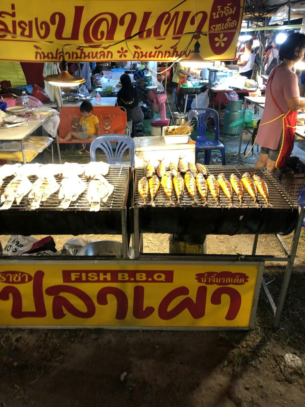 Grilled fish in nightmarket