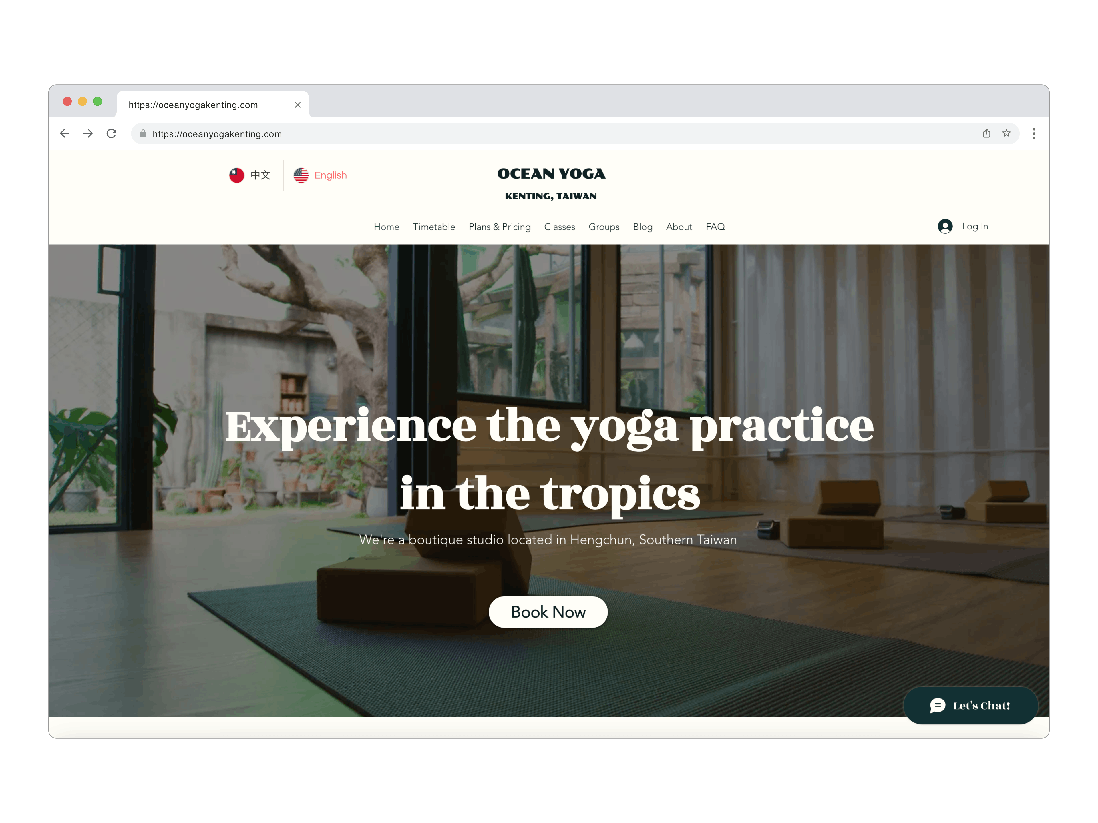Ocean Yoga Website