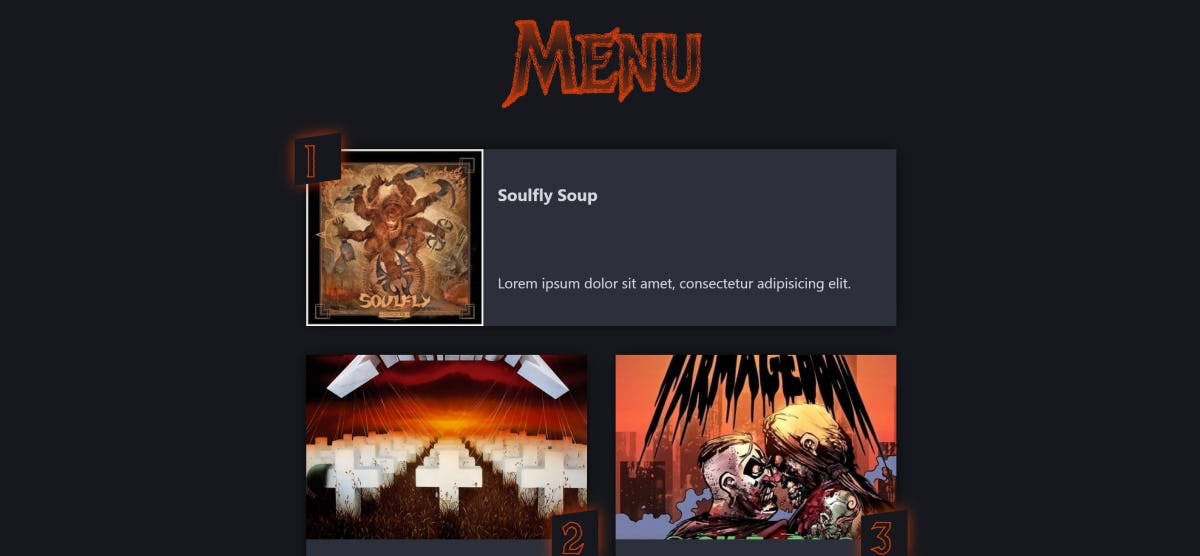 Building a Food Menu with Container Queries!