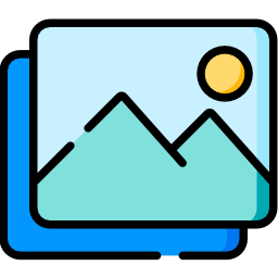 mountain sunset icon.