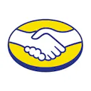 Logo Mercado Livre: aperto de mãos sobre fundo amarelo