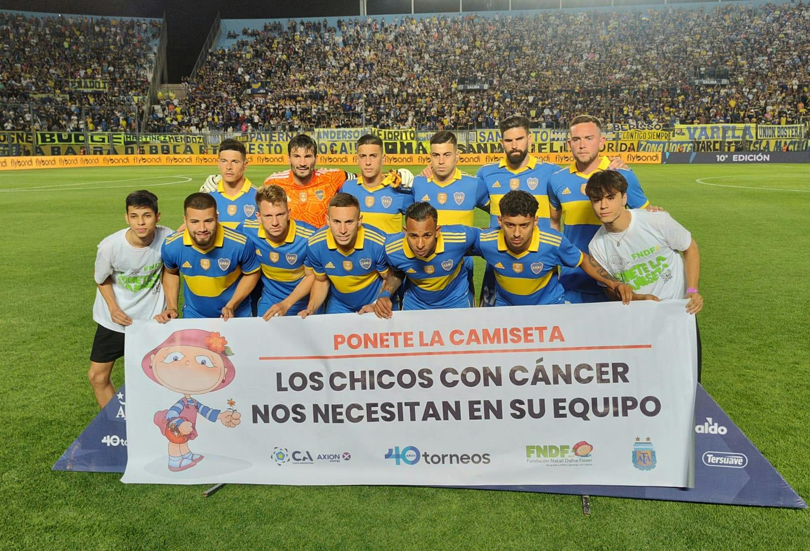 Boca se puso la camiseta por los chicos con cáncer