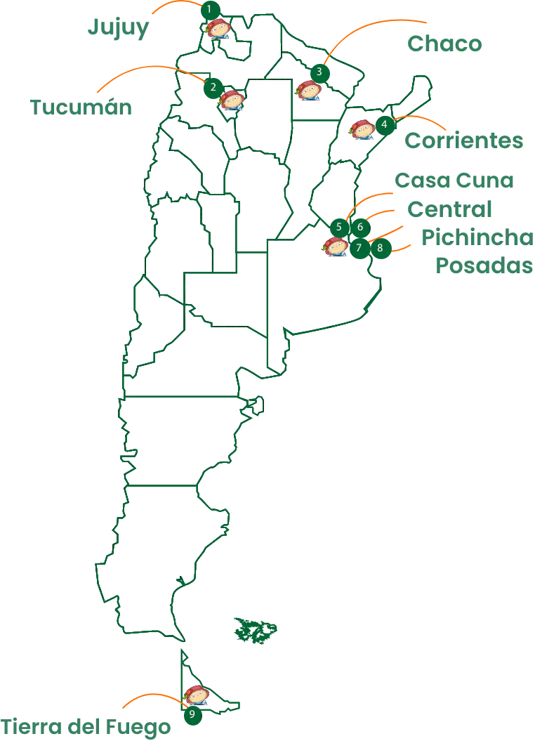 Sedes Fundación Natalí Dafne Flexer