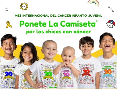 Ponete la Camiseta® por los chicos con cáncer