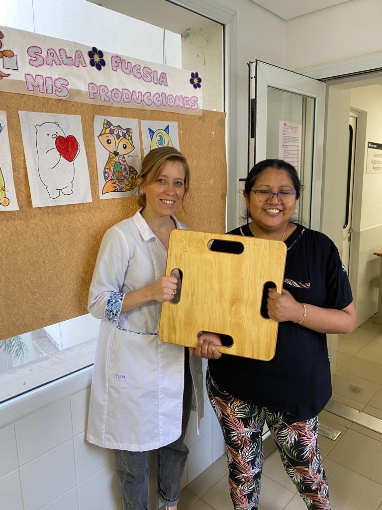 Sede Jujuy: entregamos una tabla pediátrica para RCP