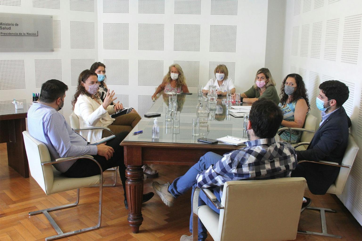 Mesa de trabajo con autoridades del Ministerio de Salud de la Nación